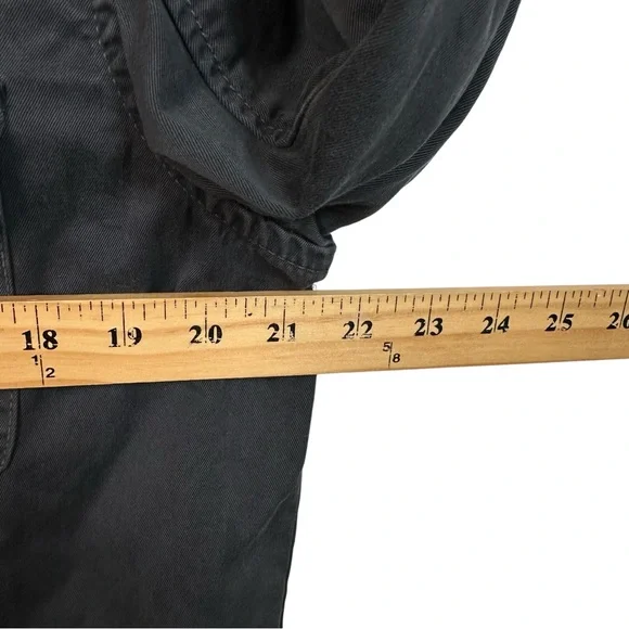 Pretty Green Utility Jacket Black Dark Grey Size L Casual Workwear - Picture 11 of 14